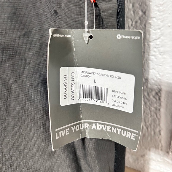 Men’s Powder Search Pro Eddie Bauer Insulated Bibs, L,performance,weatherproof - Picture 2 of 5